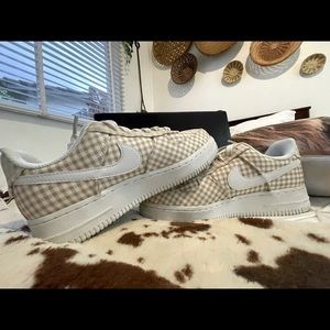 womens air force 1 ginghams